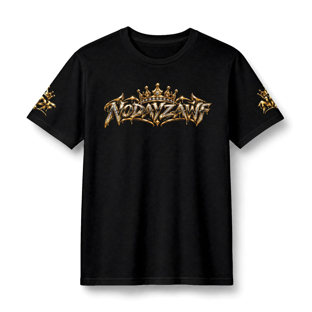 Concert Tee — Gold Crowned Globe Band Shirt