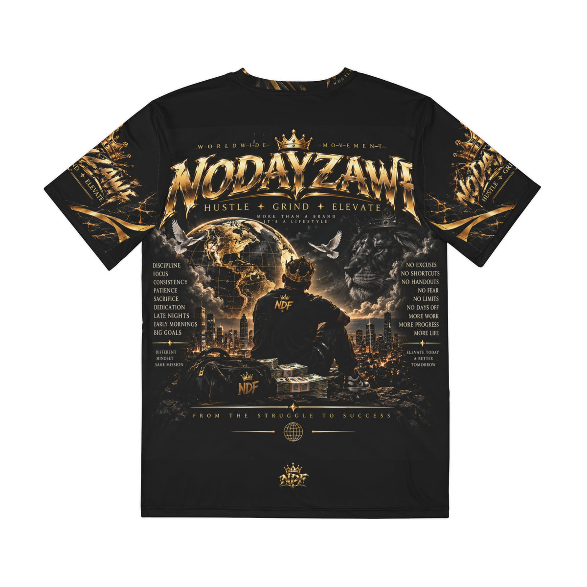 NODAYZAWF royal hustle tee-hard work pays off