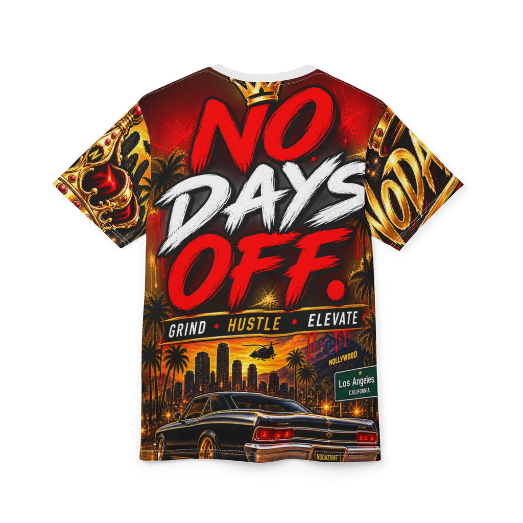 King Crown Graphic Tee — "NODAZAWF" Grind • Hustle • Elevate All-Over Print